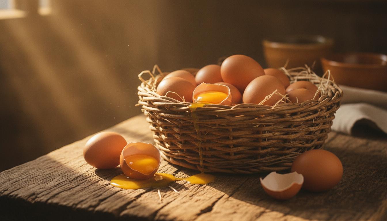 Fresh organic eggs from Unified Farm BLM