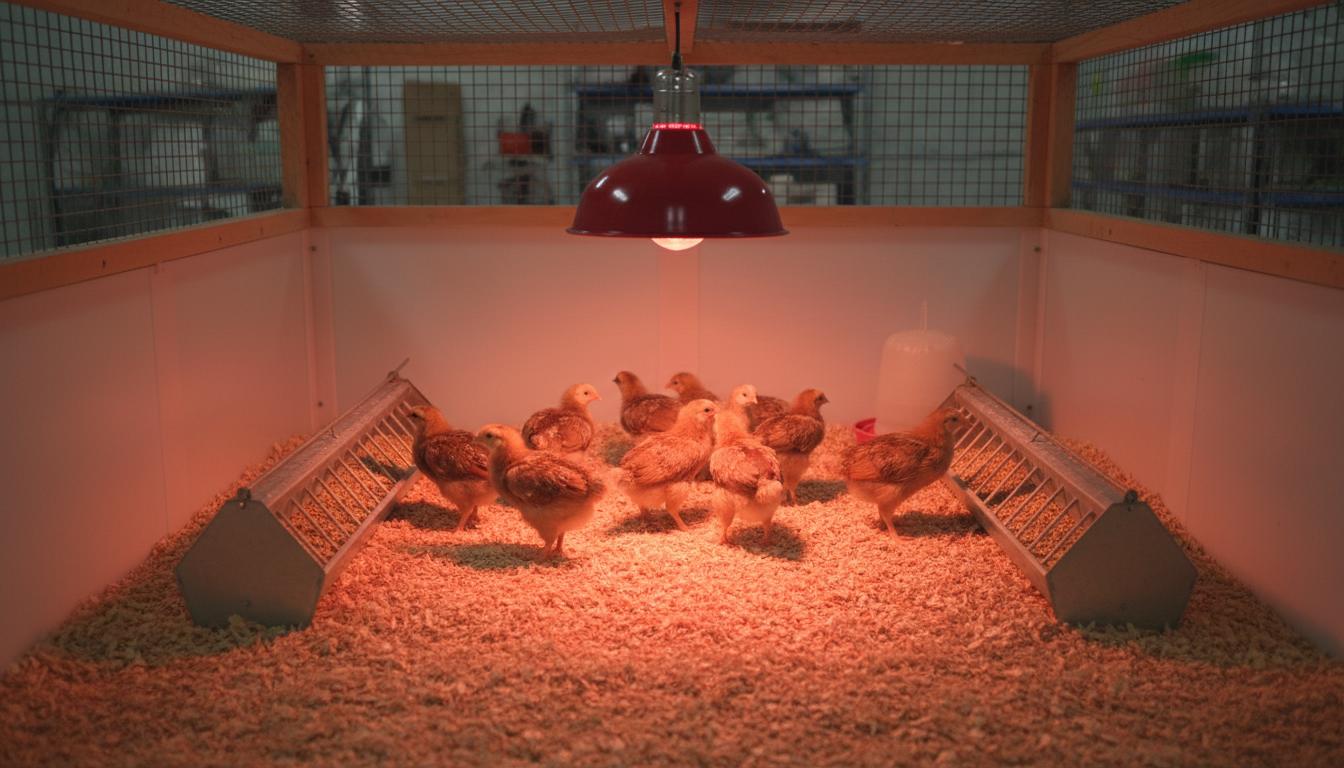 Brooded chicks ready for rearing