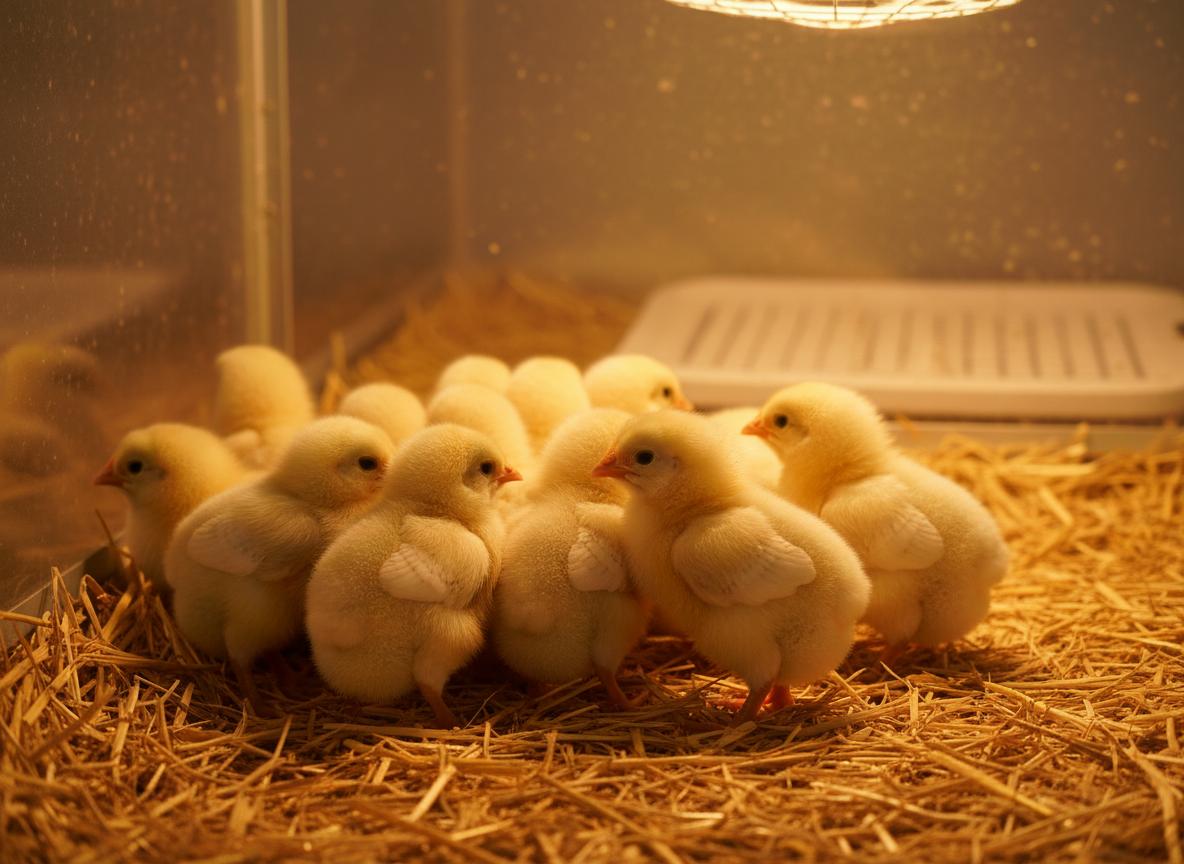 Healthy day-old chicks