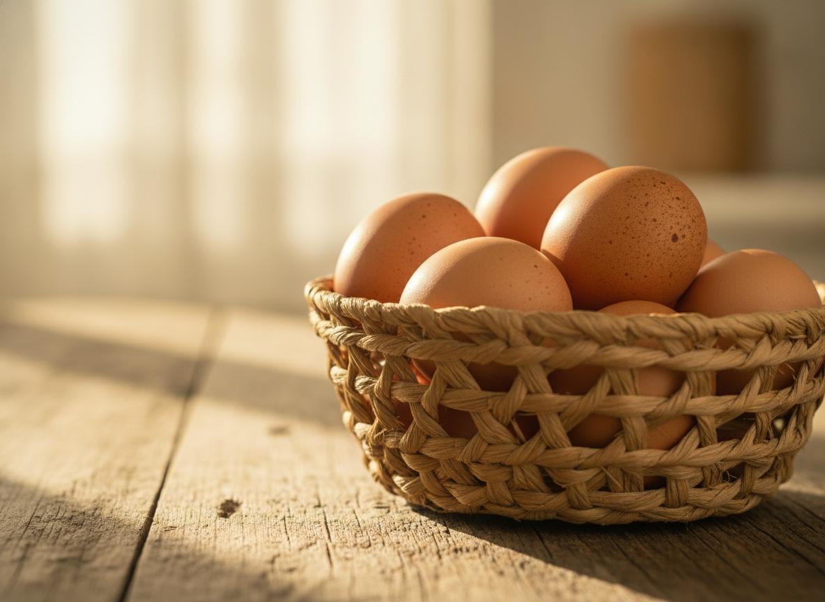 Fresh organic eggs from Unified Farm BLM